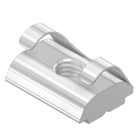 MODULAR SOLUTIONS ZINC PLATED FASTENER&lt;br&gt;M5 LONG RECTANGLE NUT W/POSITION FIX